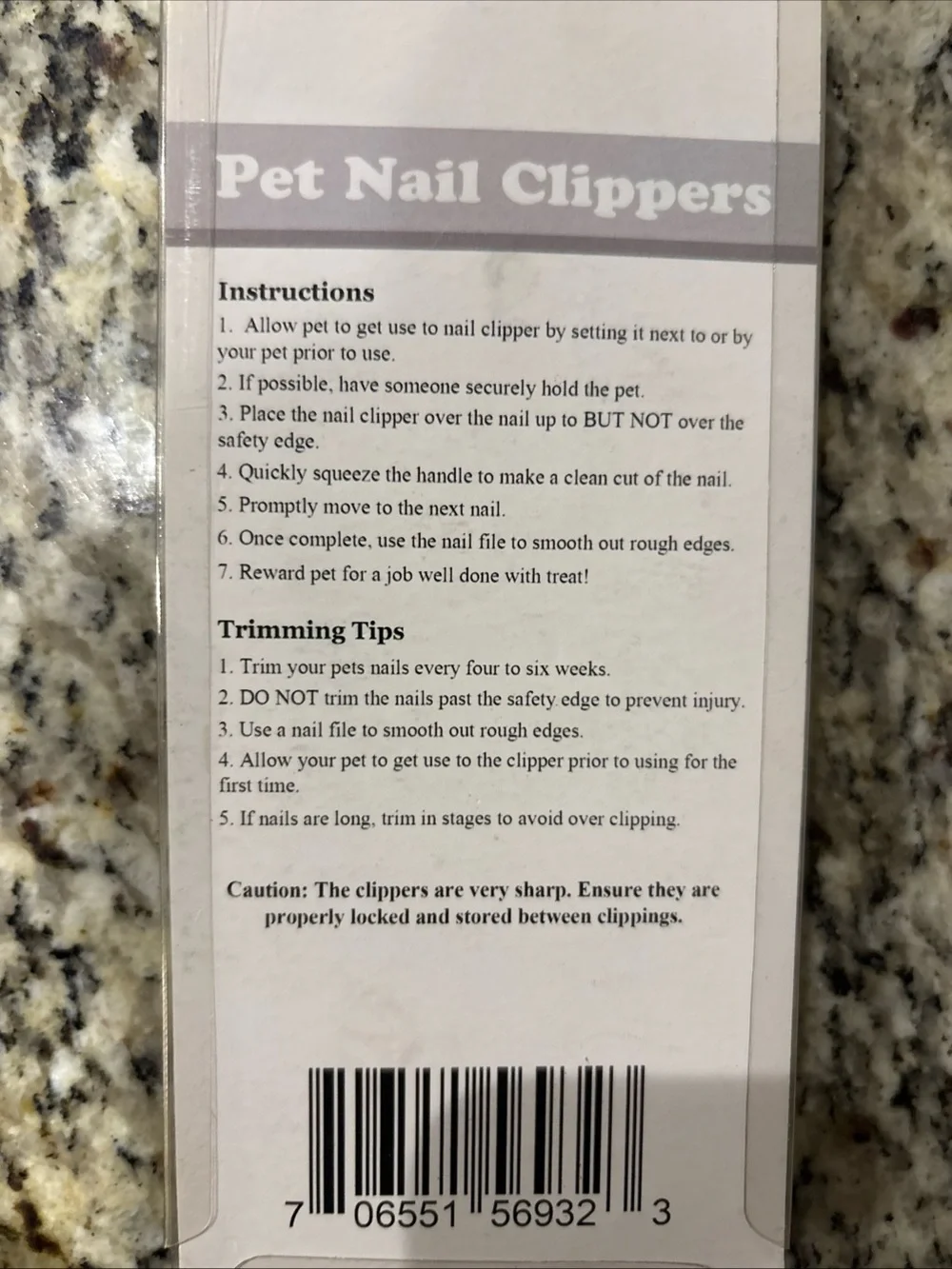 Professional Pet Nail Clippers
